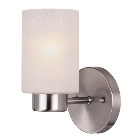 WESTINGHOUSE Sylvestre 1Light Brushed Nickel Gray Wall Sconce 62278